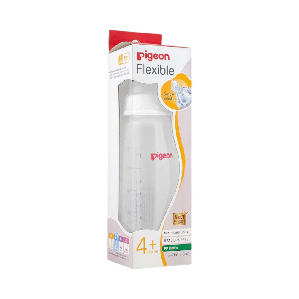PIGEON BABY FEEDING BOTTLE FLEXIBLE 4M+240 ML 79216