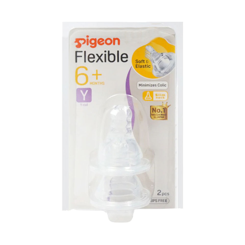 PIGEON PERISTALTIC NIPPLE Y CUT 6+ B211