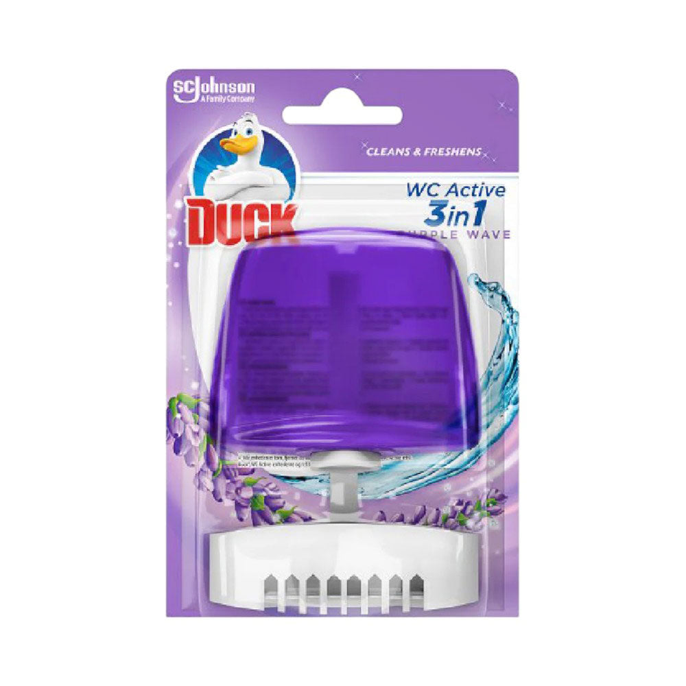 DUCK TOILET FRESHNER PURPLE WAVE 3IN1 55 ML