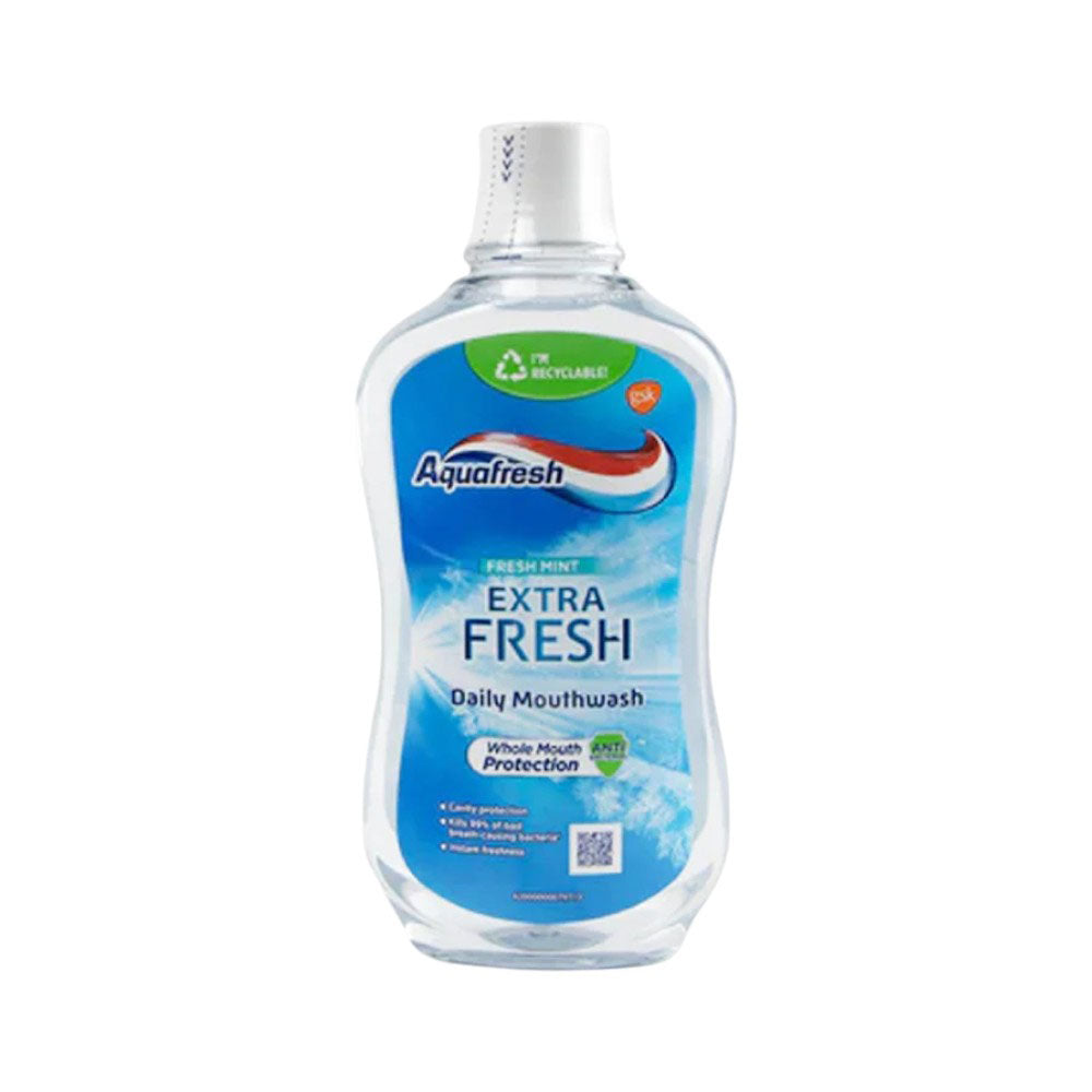 AQUAFRESH MOUTH WASH FRESH MINT EXTRA FRESH 500 ML