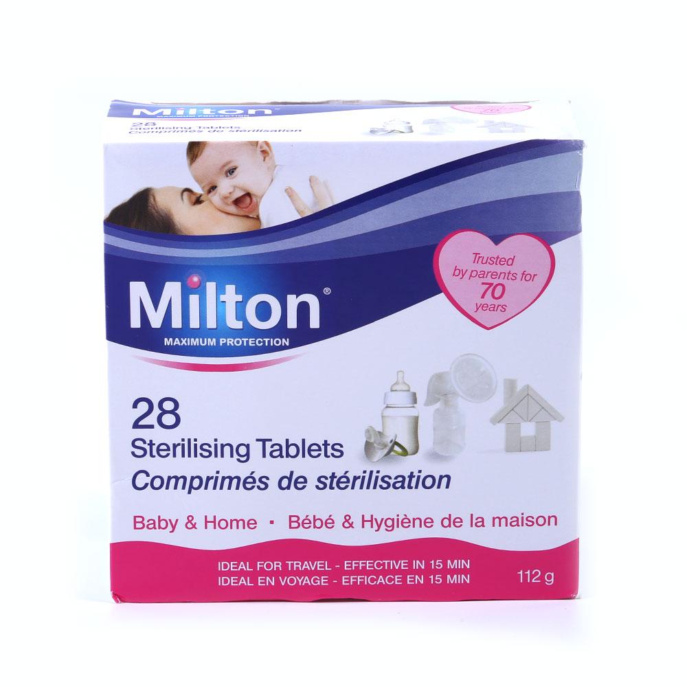 MILTON STERILISING TABLETS BABY & HOME 28PC BOX 112 GM