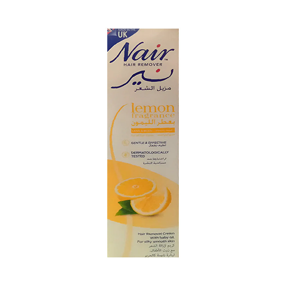 NAIR HAIR REMOVER CREAM LEMON FRAGRANCE 110 GM