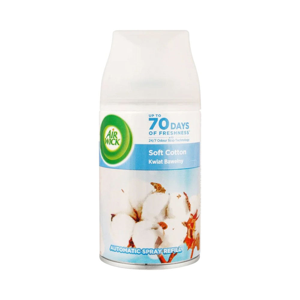 AIR WICK AIR FRESHENER REFIL SOFT COTTON 250 ML
