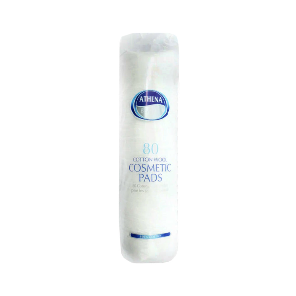 ATHENA COSMETIC PADS COTTON WOOL 80PC