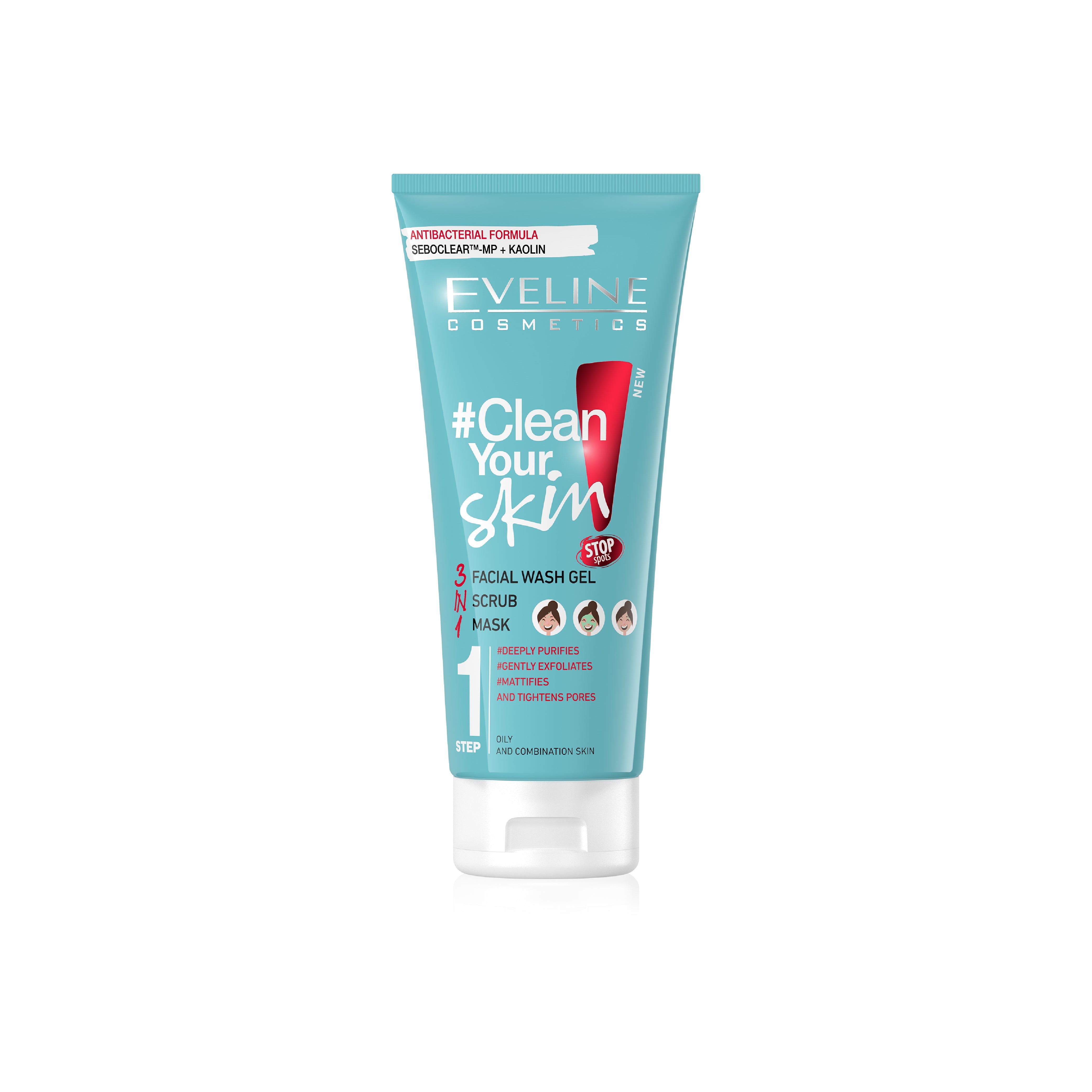 EVELINE PURE CONTROL STEP 1 3IN1 150 ML