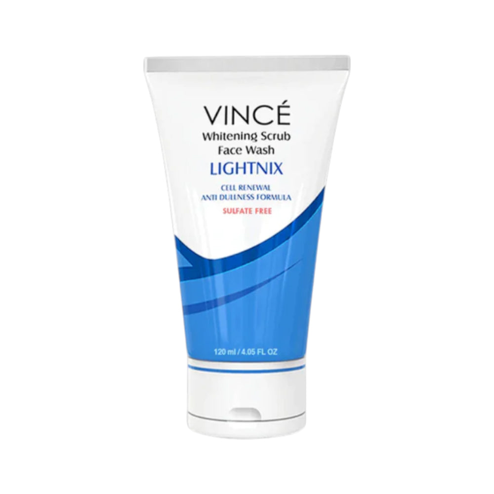 VINCE WHITENING SCRUB FACE WASH LIGHTNIX 120 ML