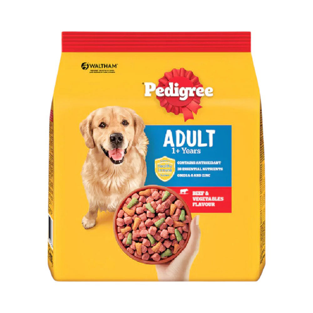 PEDIGREE DOG FOOD ADULT BEEF & VEGETABLE 500 GM