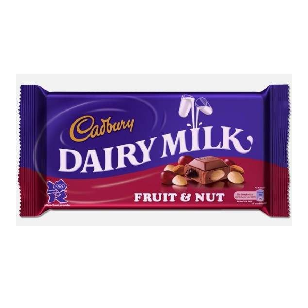 CADBURY DAIRY MILK CHOCOLATE FRUIT NUT SLAB 300 GM BASIC – Al-Fatah