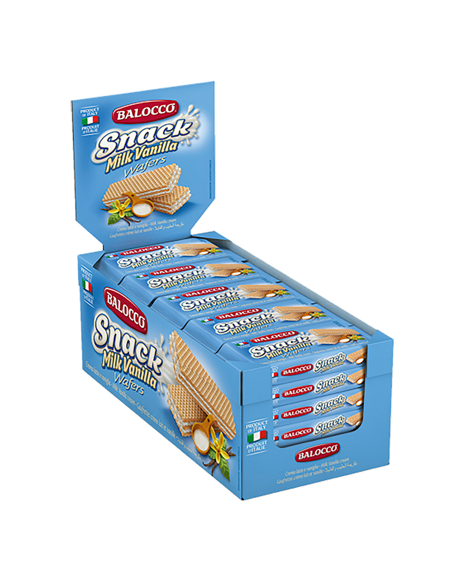 BALOCCO SNACK MILK VANILLA WAFERS 45G-BOX