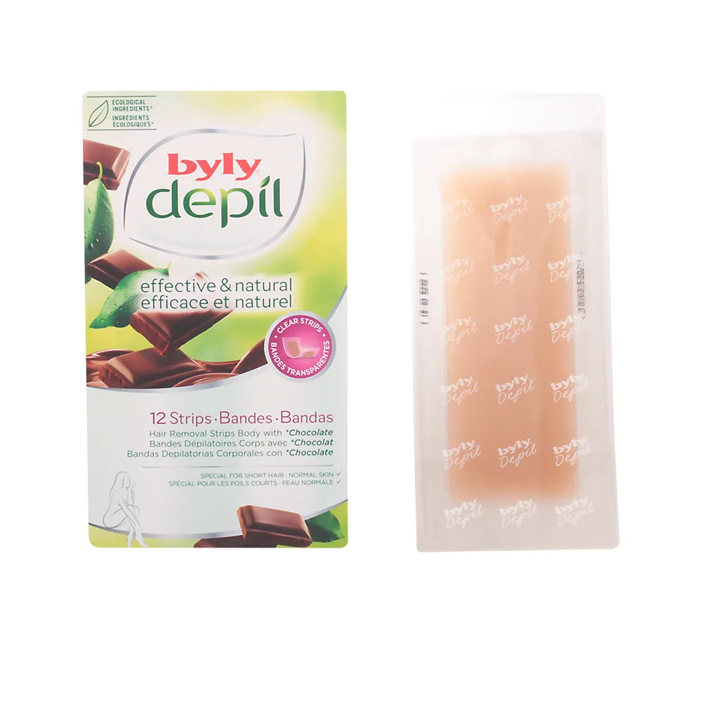 BYLY DEPIL BODY WAX STRIP CHOCOLATE 12 S
