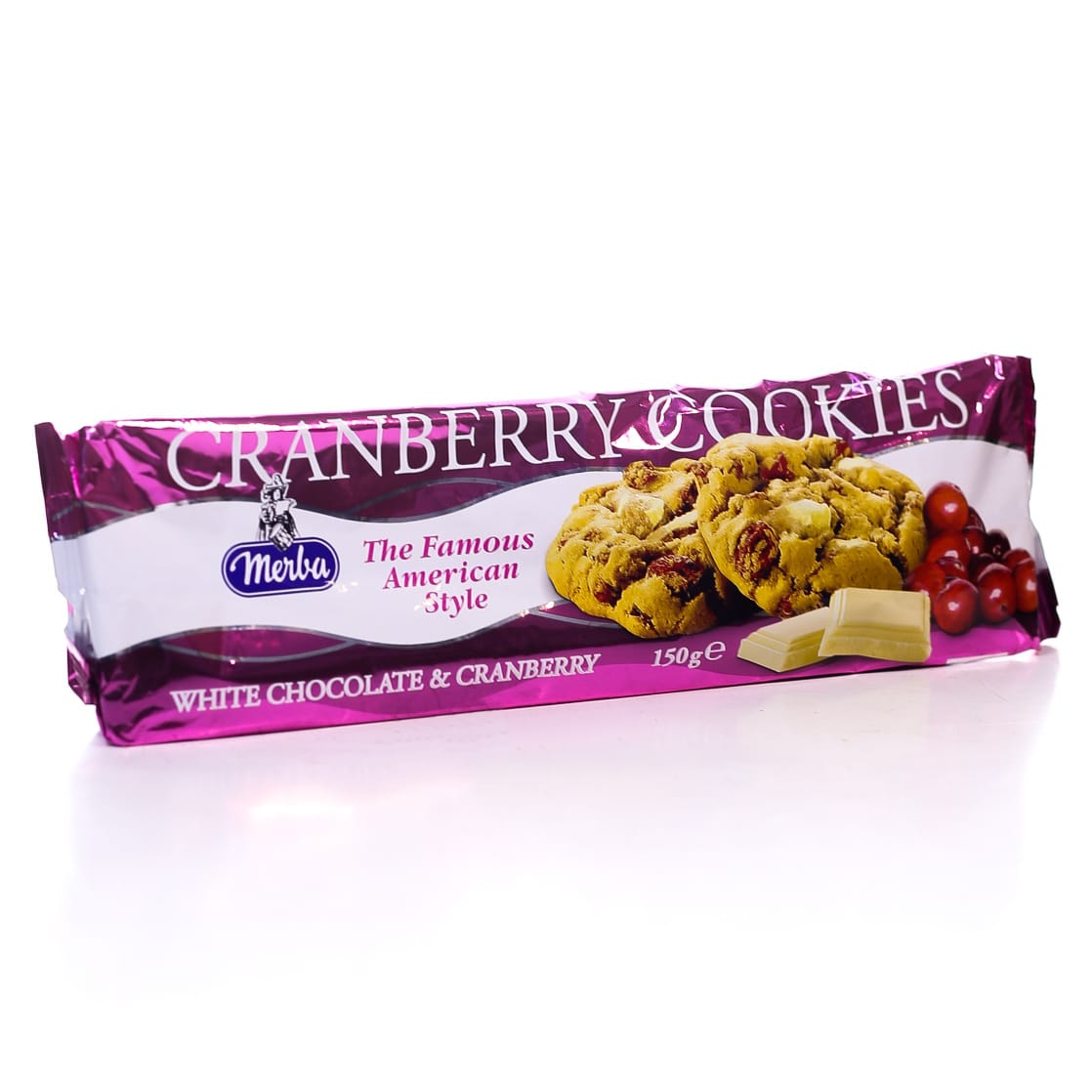 MERBA COOKIES CRANBERRY AND WHITE CHCOLATE 150 GM