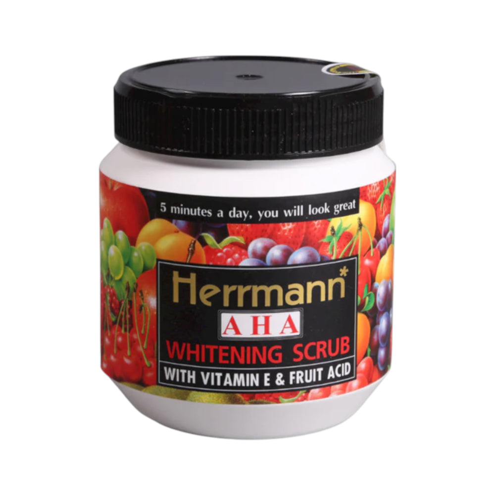 HERRMANN LIGHTENING SCRUB VITAMIN E AND FRUIT ACID 500 GM