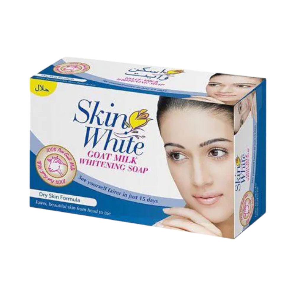 SKIN WHITE GOAT MILK WHITENING SOAP DRY SKIN 110 GM