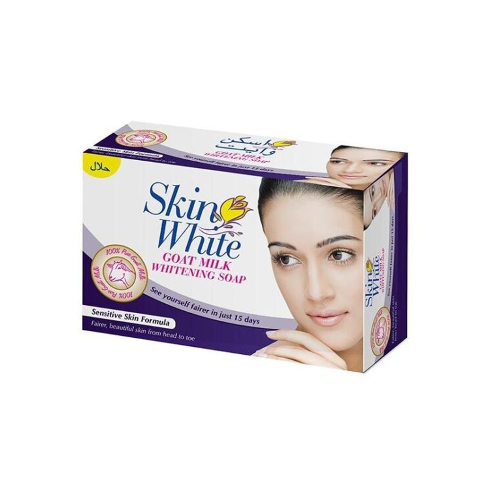SKIN WHITE GOAT MILK WHITENING SOAP SENSITIVE SKIN 100 GM