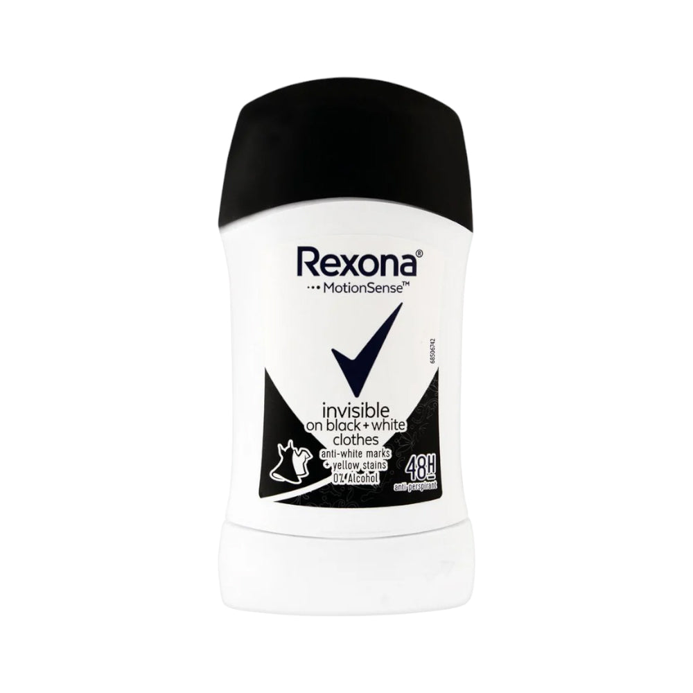 REXONA DEO STICK INVISIBLE BLACK WHITE 40 ML