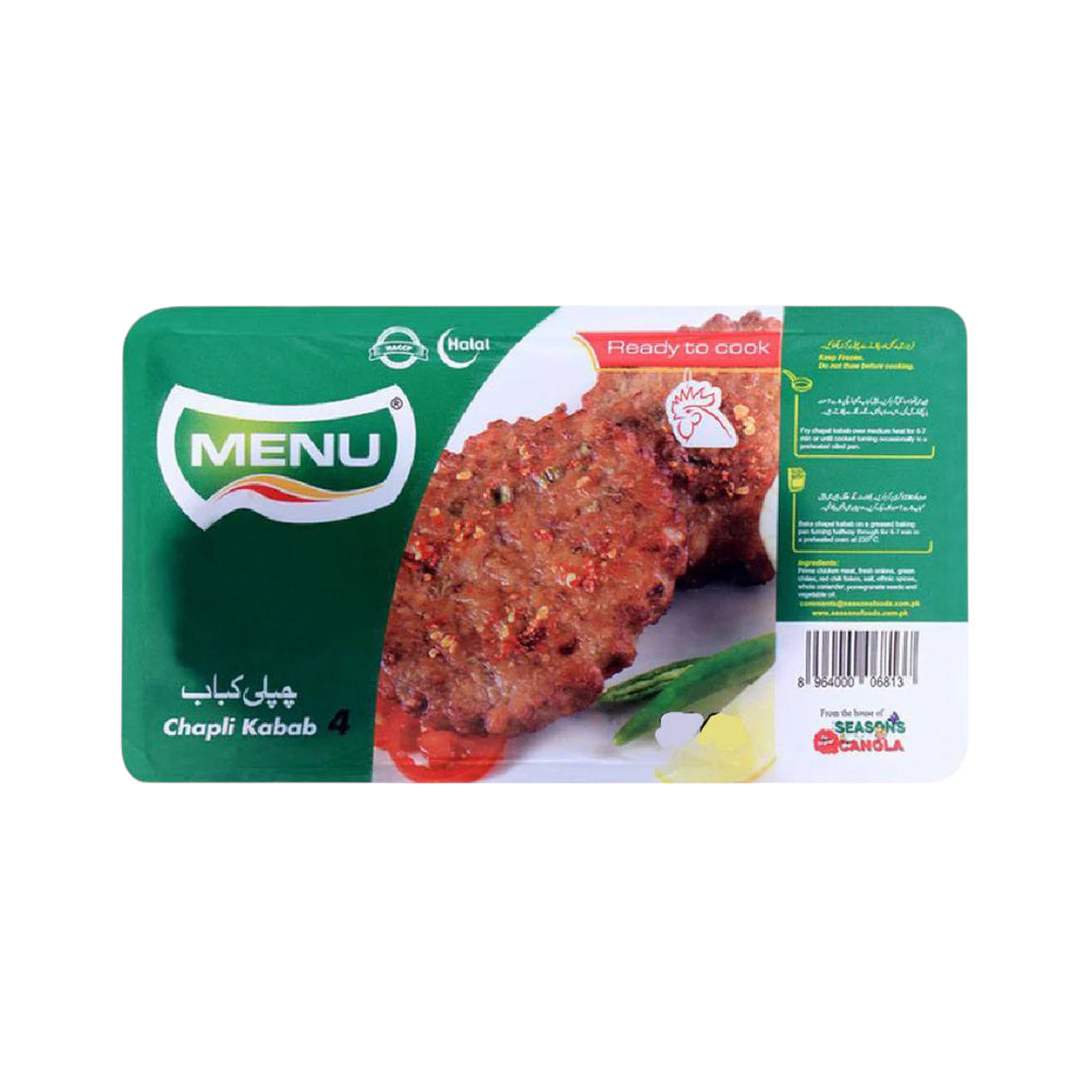 MENU CHAPLI KABAB LARGE 888 GM