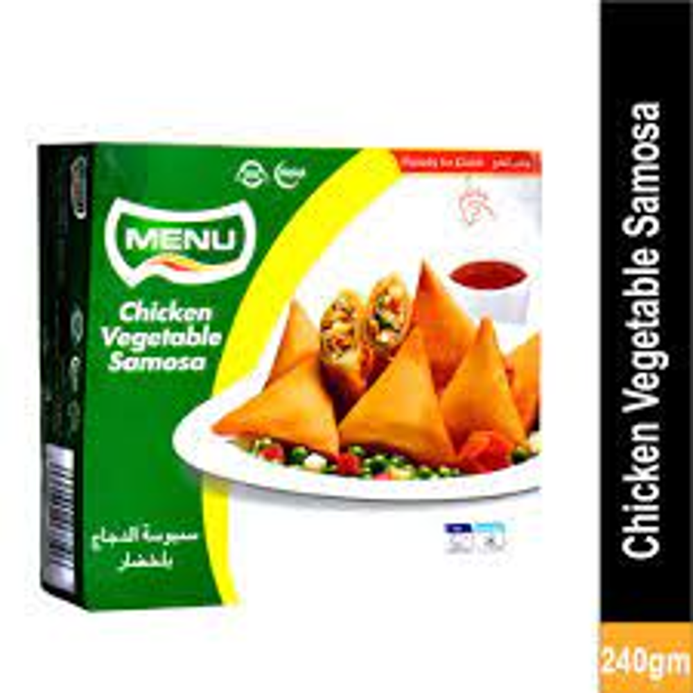 MENU CHICKEN VEGETABLE SAMOSA 12PC 270 GM