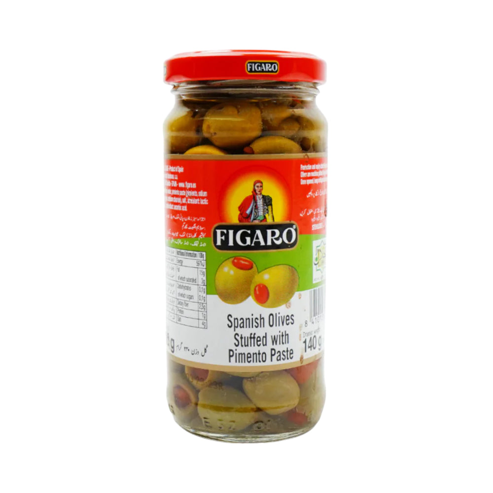 FIGARO SPANSIH OLIVES STTUFFED PIMIENTO PASTE 340 GM