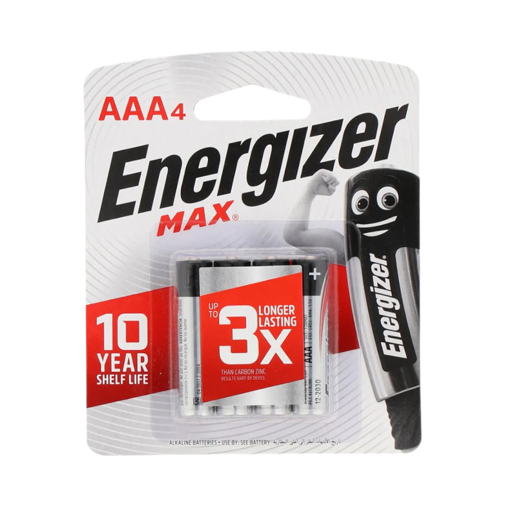 ENERGIZER MAX CELL AAA 4 PC