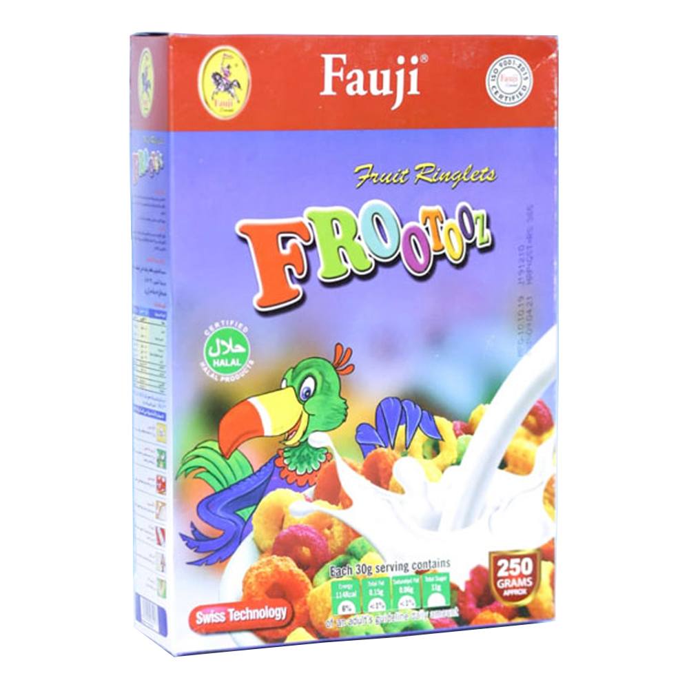 FAUJI CEREAL FRUIT RINGLETS FROOTOZ 250 GM