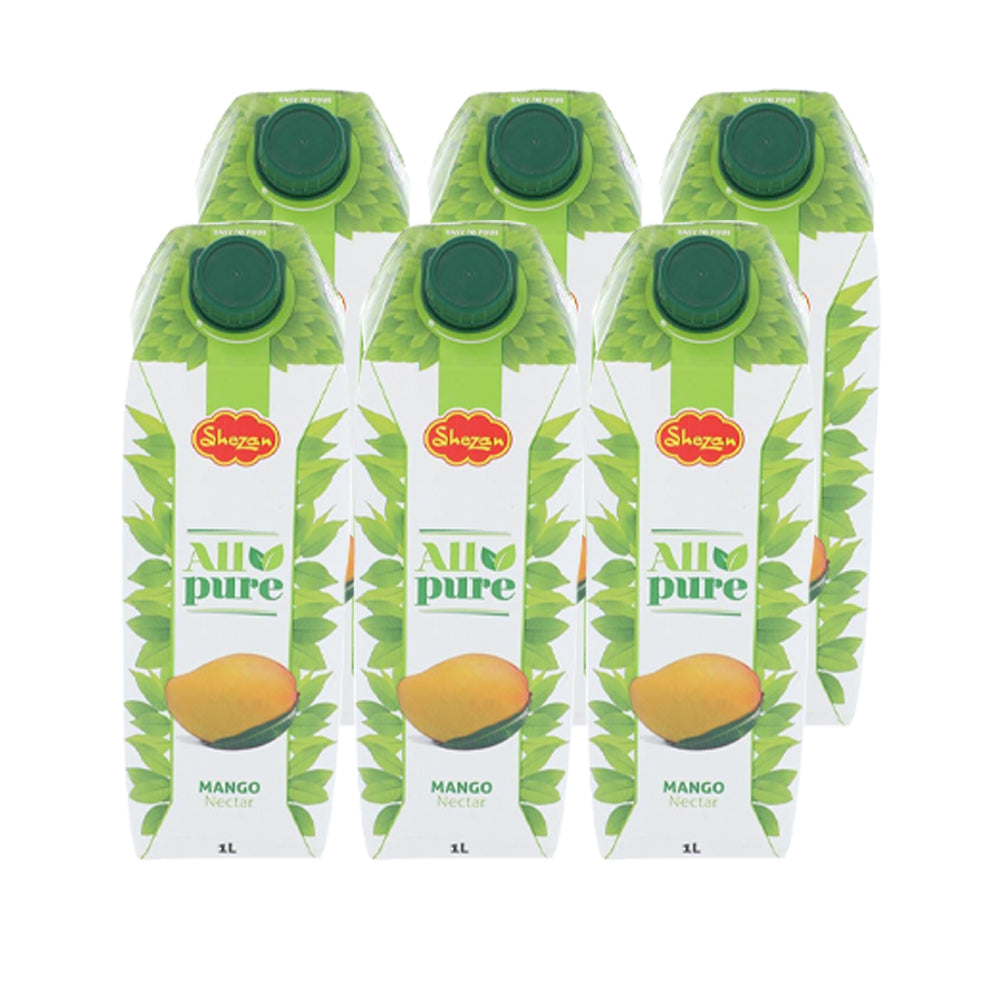 SHEZAN ALL PURE JUICE MANGO 1 LTR- CARTON