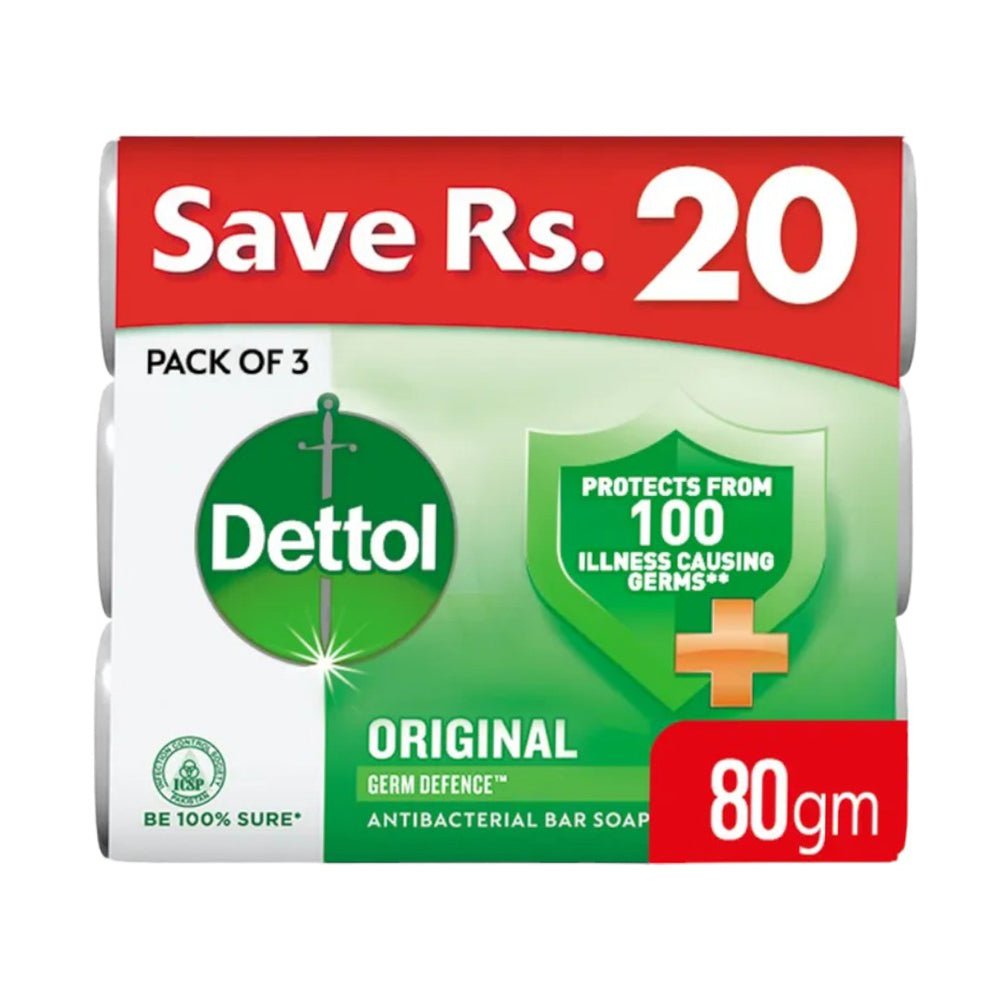 DETTOL SOAP ORIGINALFAMILY PACK 3X80 GM