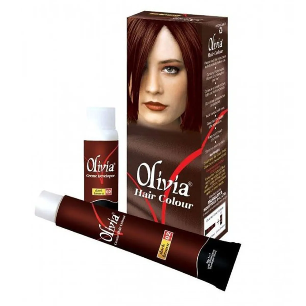 OLIVIA HAIR COLOR DARK BROWN 02 PC