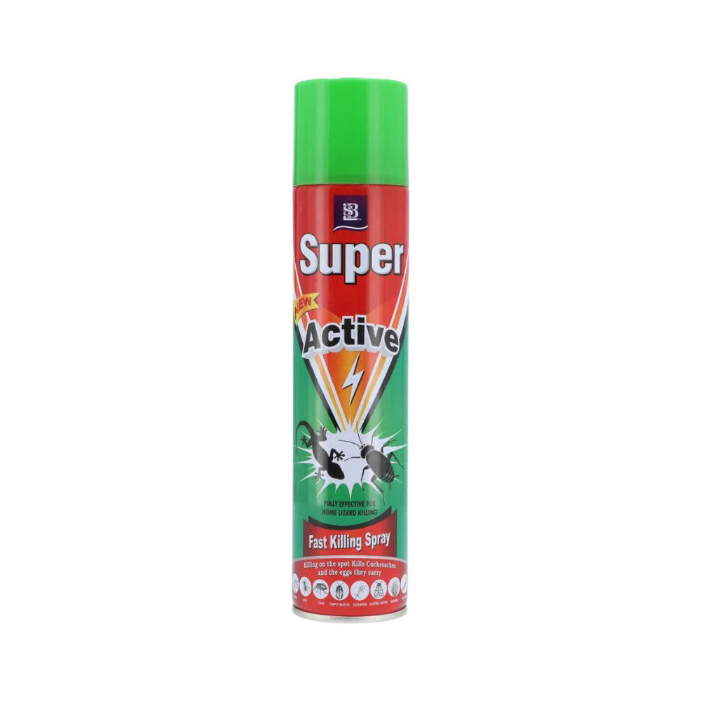 SUPER ACTIVE KILLER COCKROACH & LIZARD SPRAY 300 ML