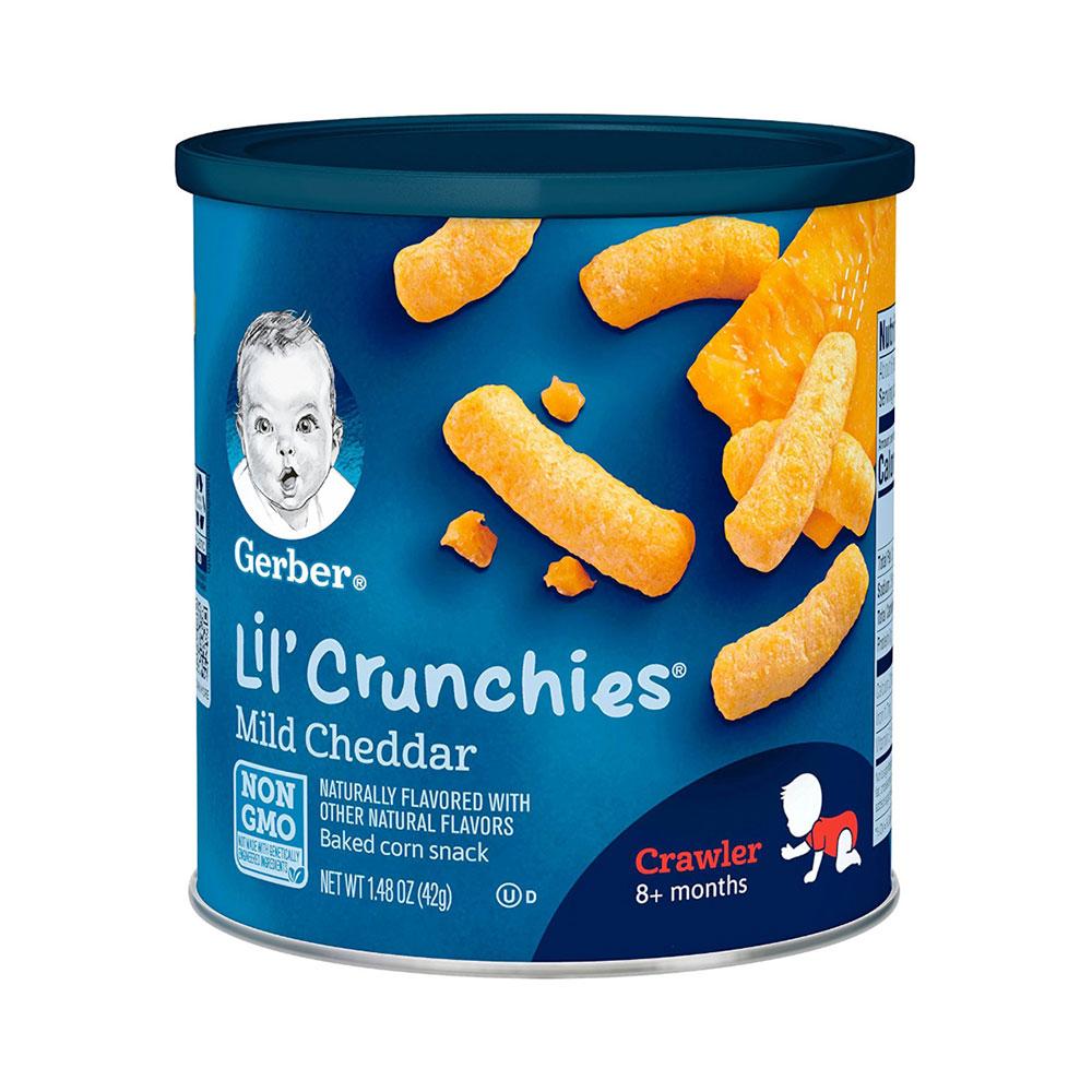 GERBER GRADUATES CRUNCHIES MILD CHEDDAR 42 GM – Al-Fatah