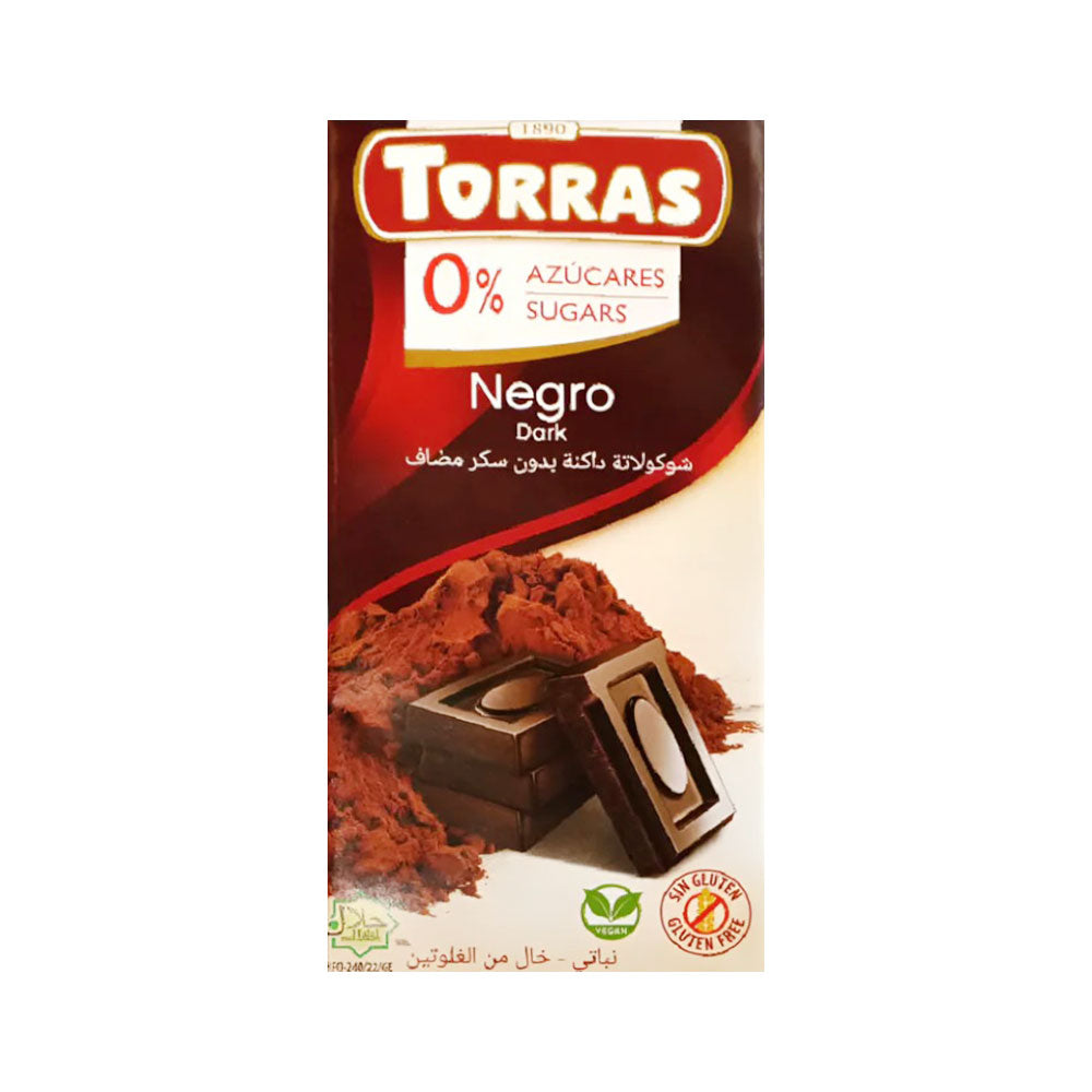 TORRAS DARK CHOCOLATE NEGRO 75G