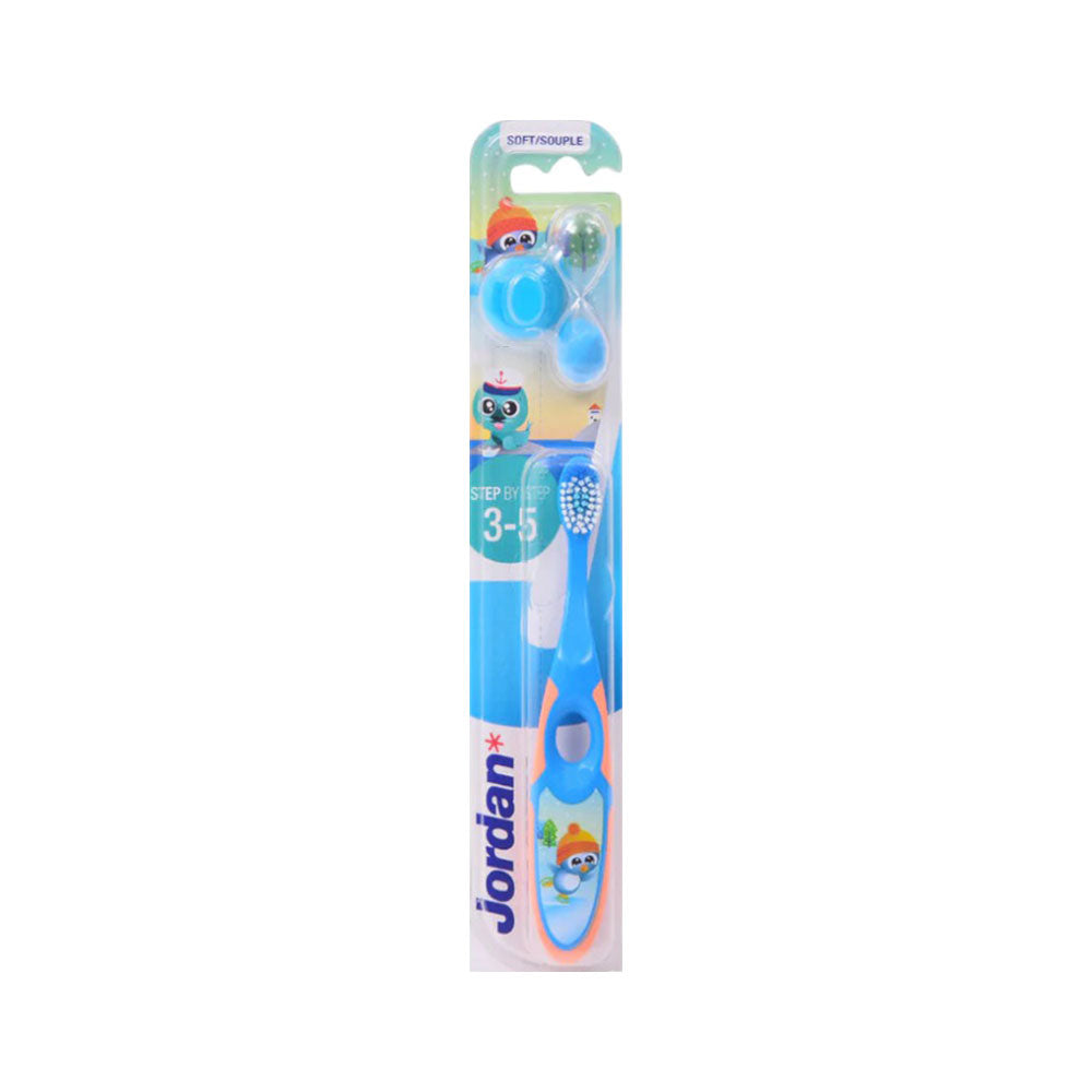 JORDAN TOOTH BRUSH TRAVEL CAP 3-5 SOFT