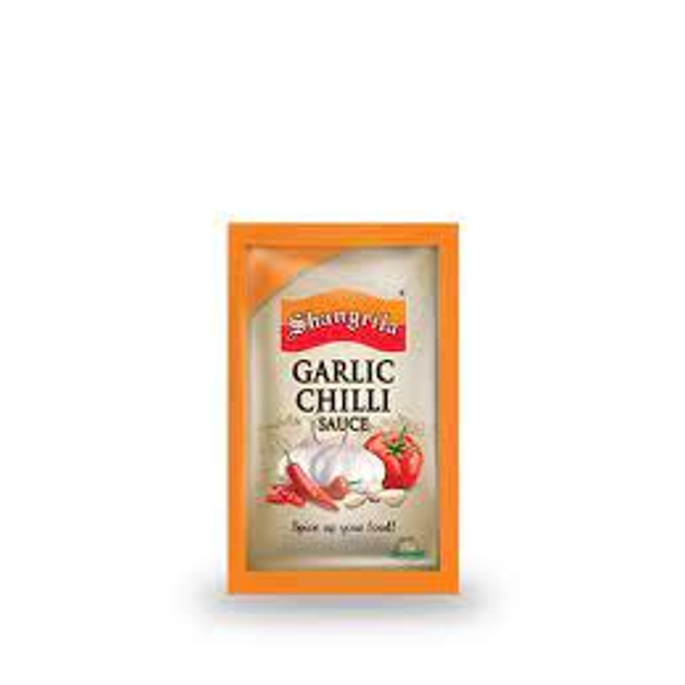 SHANGRILLA GARLIC CHILLI SAUCE SACHET 100 PC PACK