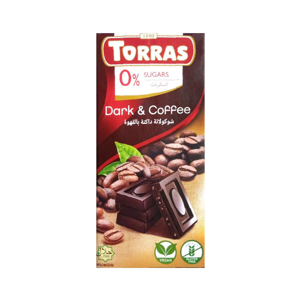 TORRAS DARK CHOCOLATE WITH COFFEE 75G