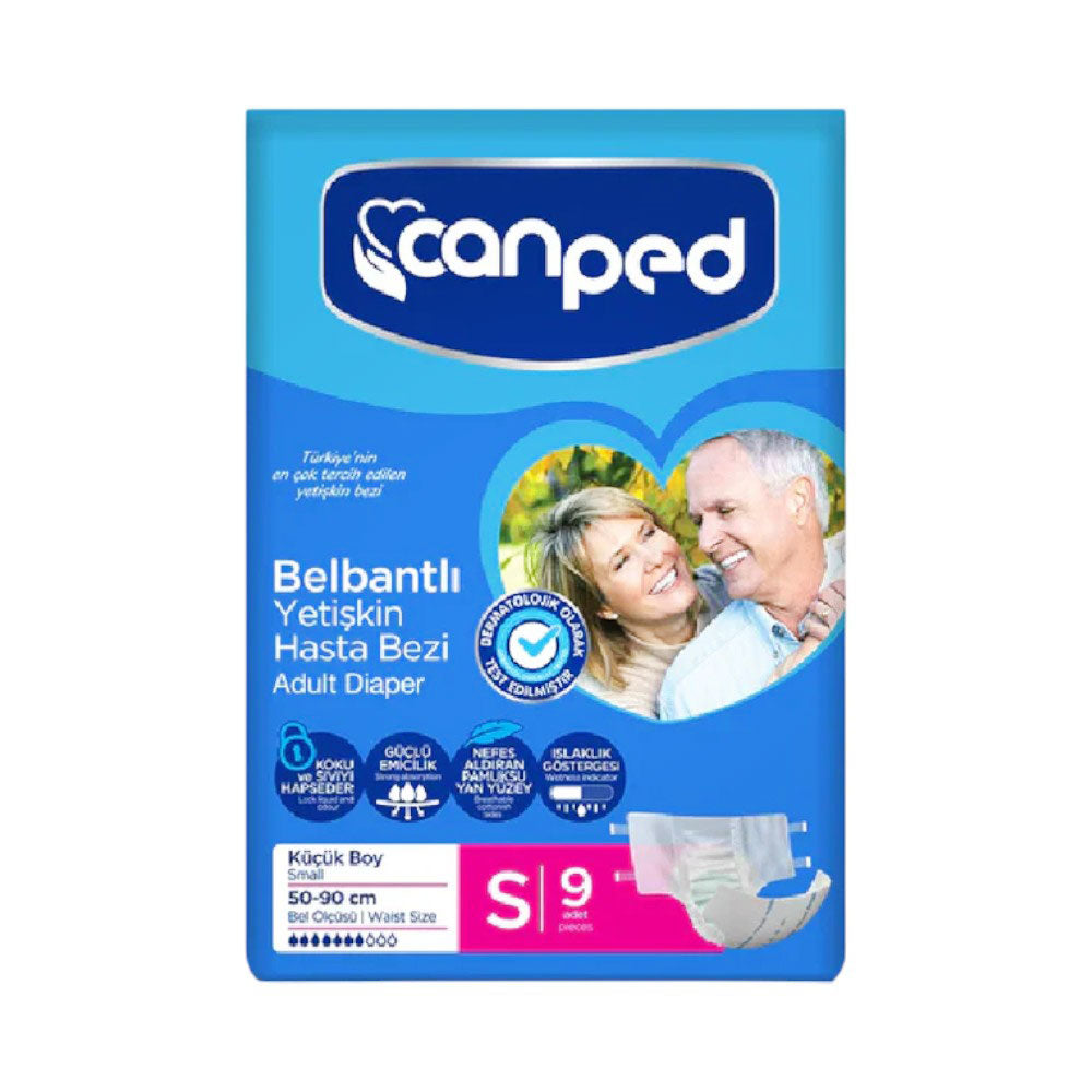 CANPED DIAPER ADULT SMALL 9PCS 50-90 CM BASIC