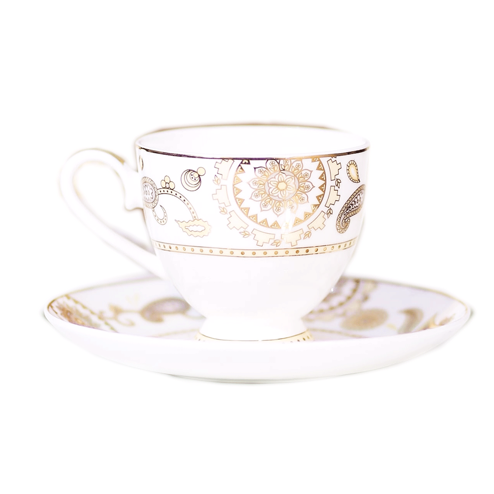CUP & SAUCER SET ROYAL BISTRO 12PC 12-SO1-921 BASIC