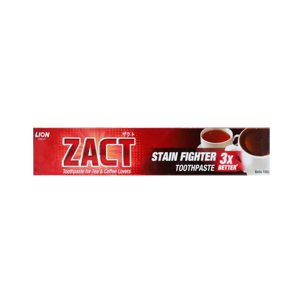 ZACT TOOTH PASTE STAIN FIGHTER WITH TEA & COFFEE 190 GM