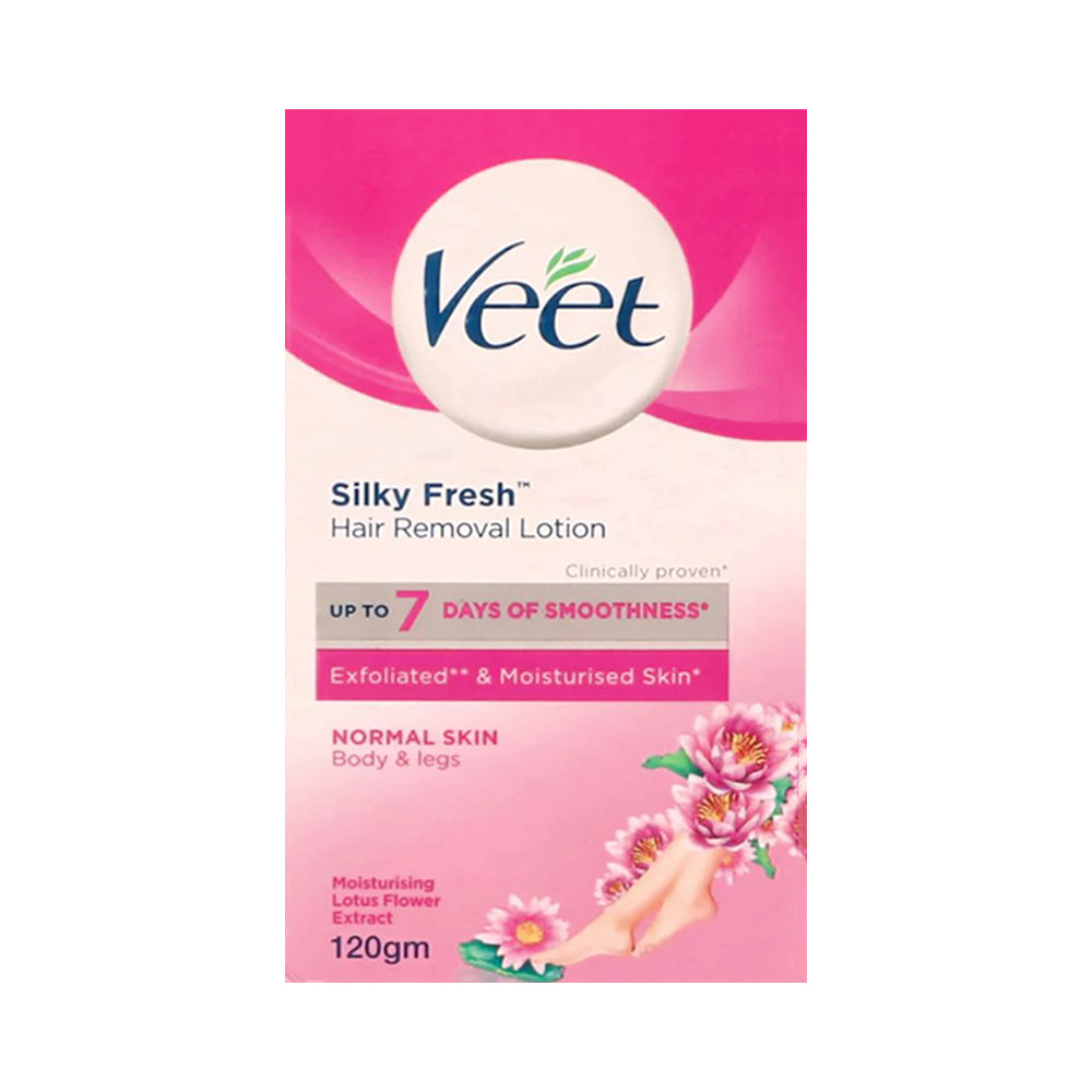 VEET HAIR REMOVAL LOTION SILKY FRESH NORMAL SKIN 120 GM