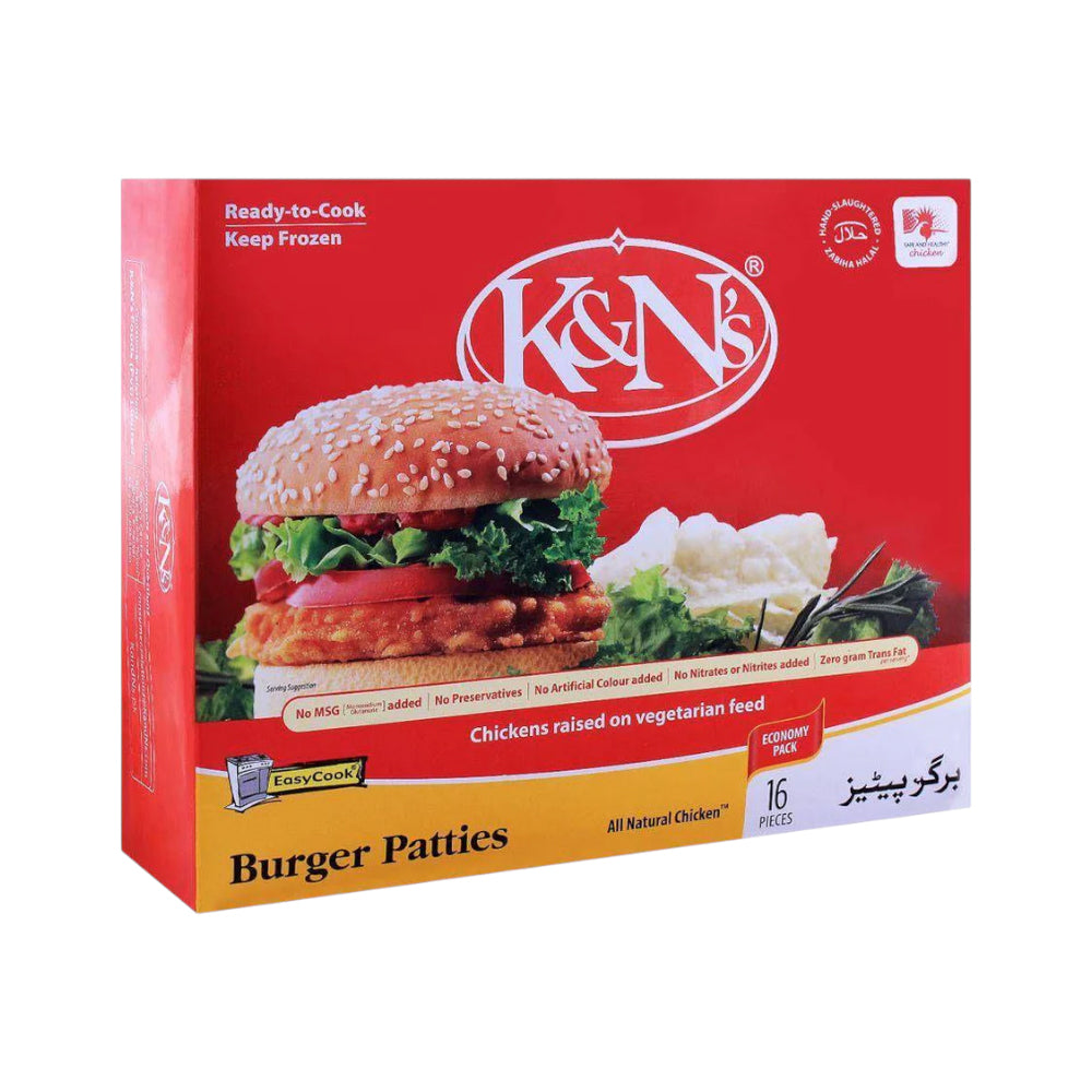 K&N BURGER PATTIES 16 PCS 1.07KG