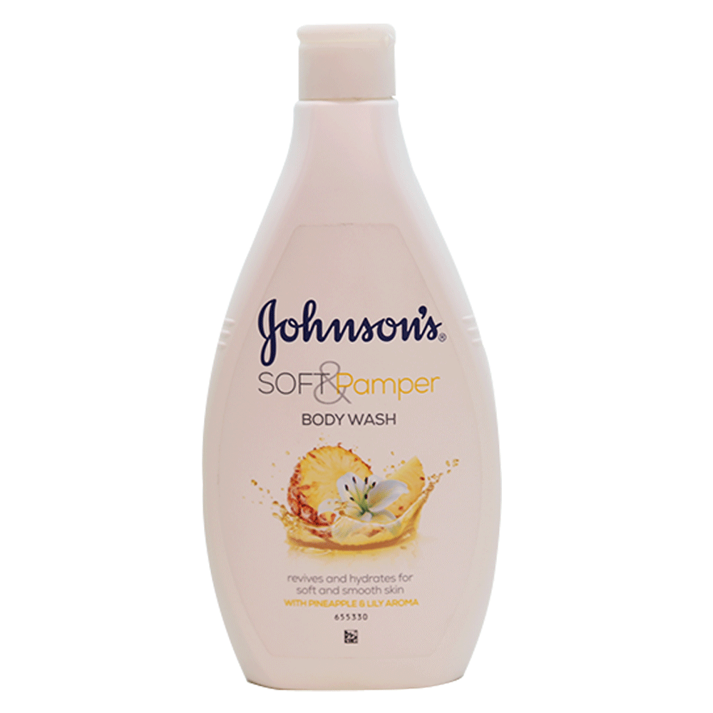 JOHNSONS BODY WASH WITH PINEAPPLE SOFT AND PAMPER 400 ML