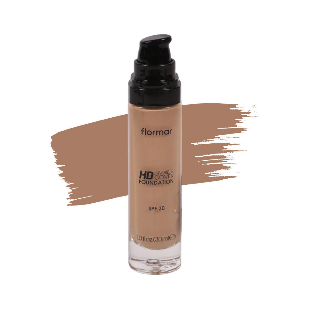 FLORMAR INVISIBLE COVER HD FOUNDATION HONEY PC