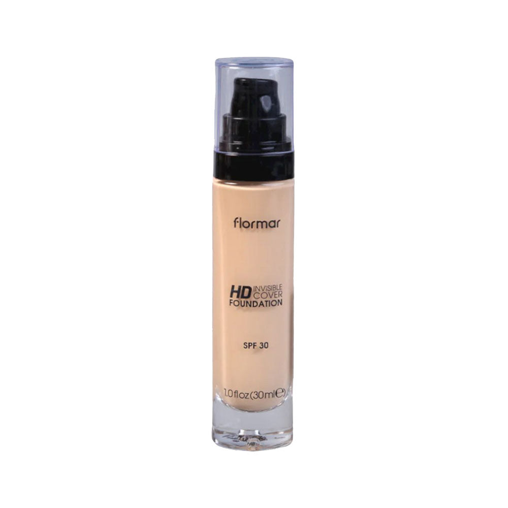 FLORMAR INVISIBLE COVER HD FOUNDATION SOFT BEIGE PC