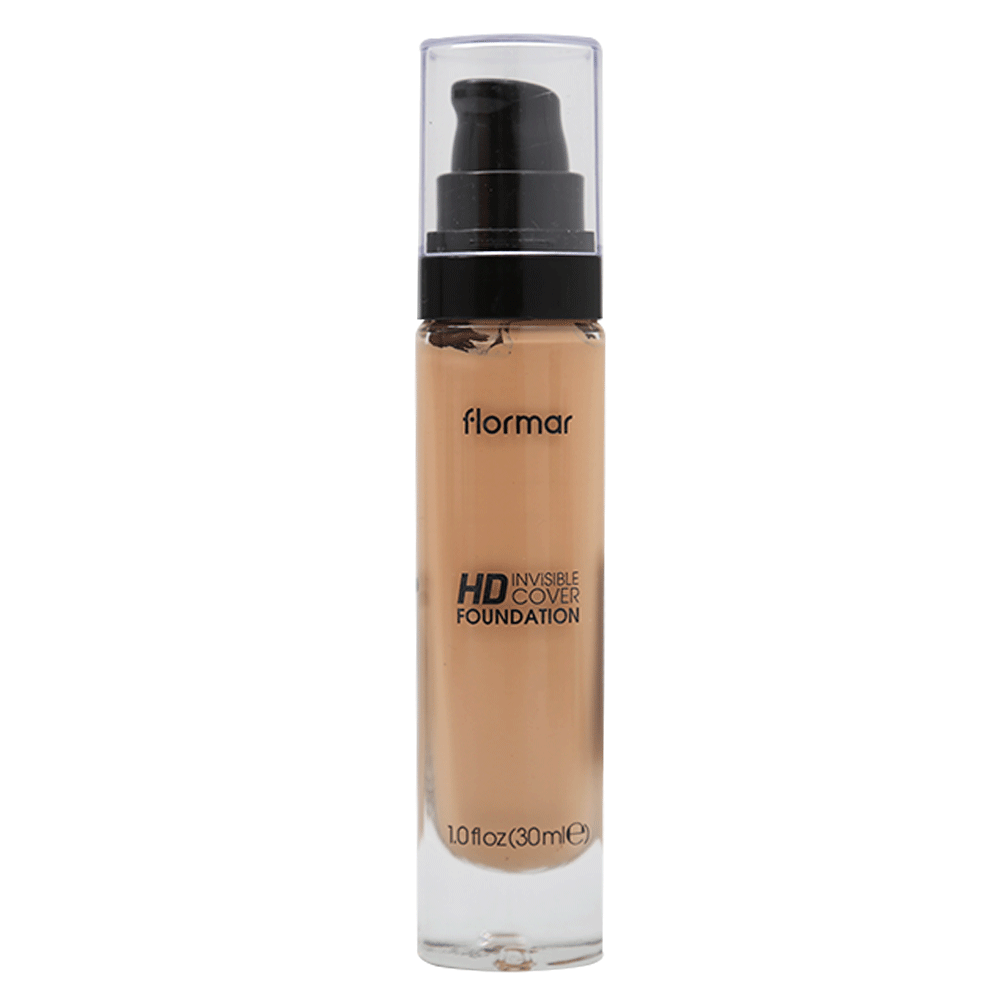 FLORMAR INVISIBLE COVER HD FOUNDATION CREAMY BE 70 PC
