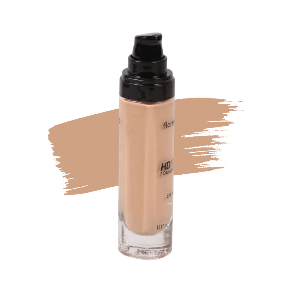 FLORMAR INVISIBLE COVER HD FOUNDATION LIGHT BE1 50 PC