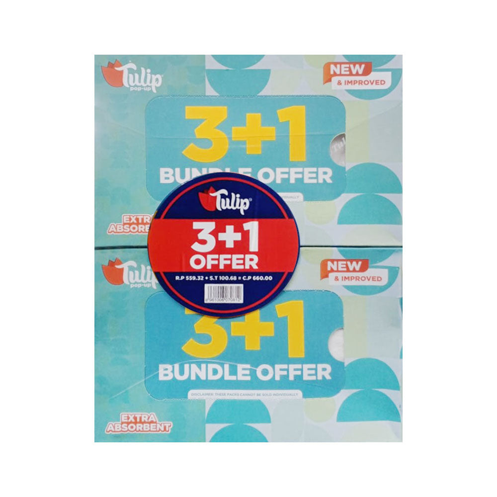 ROSE PETAL TISSUE TULIP POP UP 3+1 OFFER