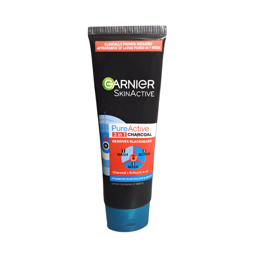 GARNIER PURE ACTIVE 3 IN 1 CHARCOAL 100ML