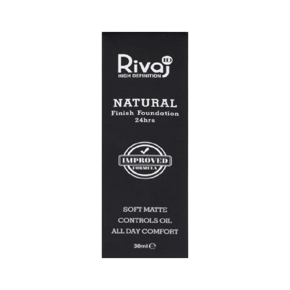 RIVAJ HD NATURAL FINISH 24HRS FOUNDATION 30 ML