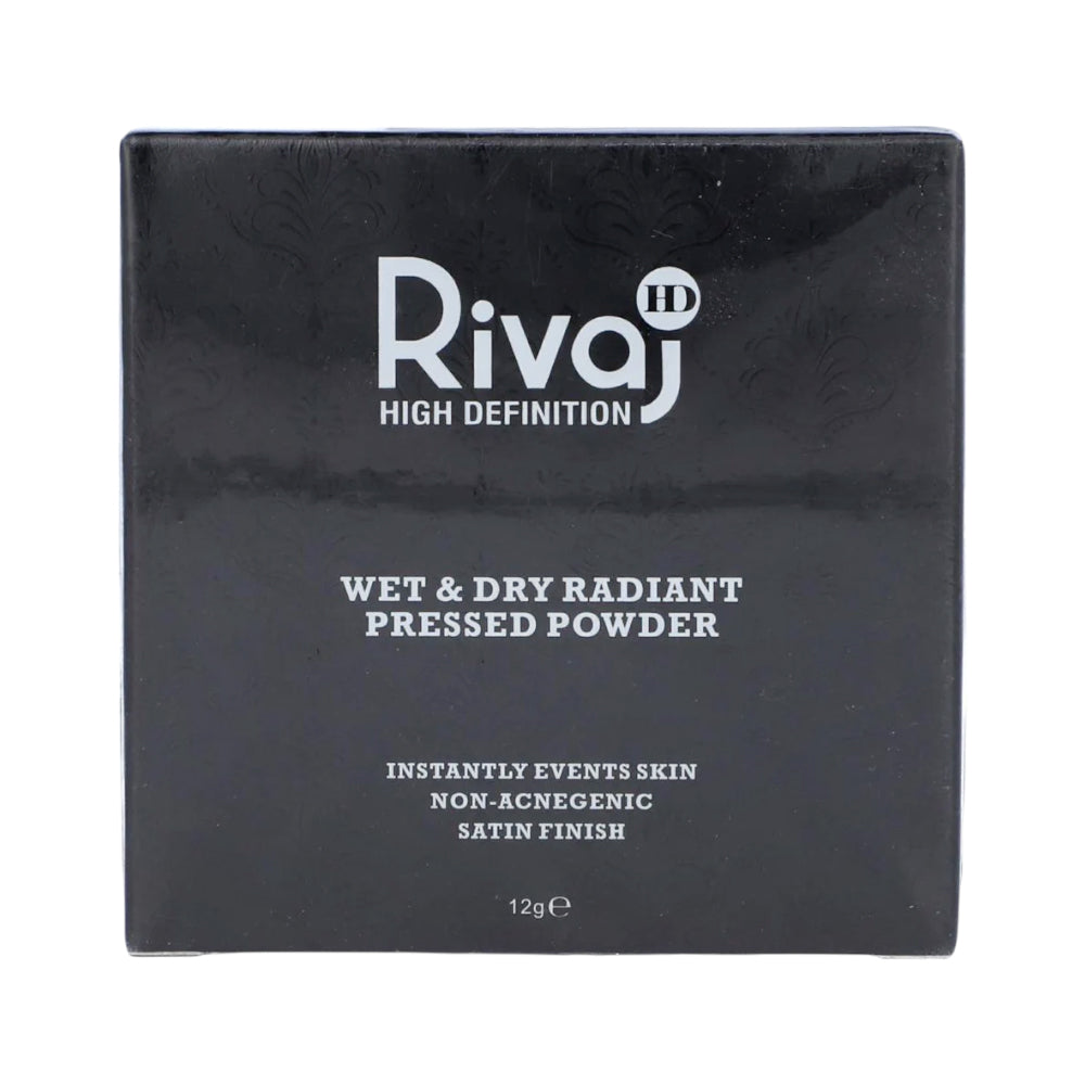 RIVAJ HD WET & DRY RADIANT PRESSED POWDER 12G