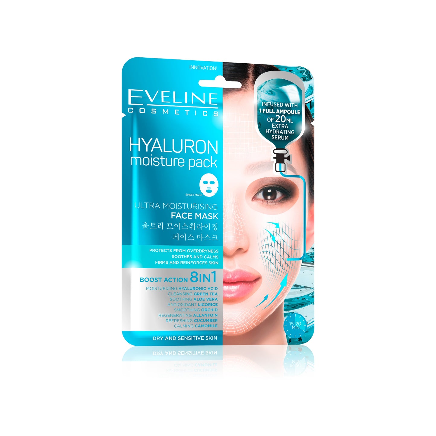 EVELINE SHEET MASK HYALURON MOISTURE PACK