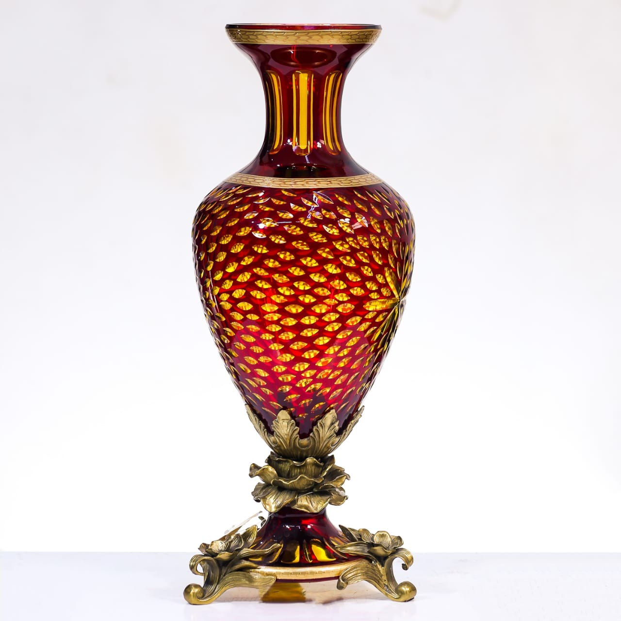 Vase Crystal Brass E8-V1034-1 Jsb04-C59-1
