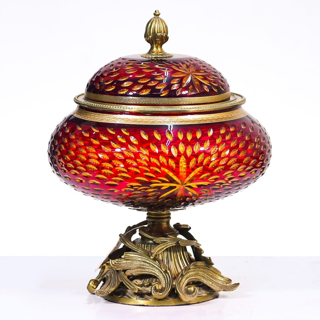 Bowl Candy Crystal Brass E7-J32006-1 Jsb04-C59-1